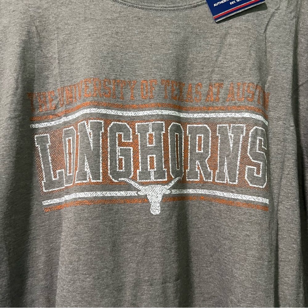 NWT Champion Adult Sz 2XL Gray The  University of Texas at Austin Longhorns Tee - Picture 3 of 6